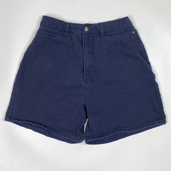 Vintage Christopher & Banks Navy Blue Denim Shorts Size 8 - Picture 1 of 7